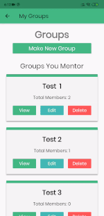 Group Details View